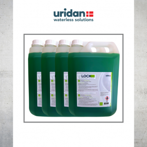 uriLOCK odour blocking fluid - urinal oil - 4 x 5L bottles